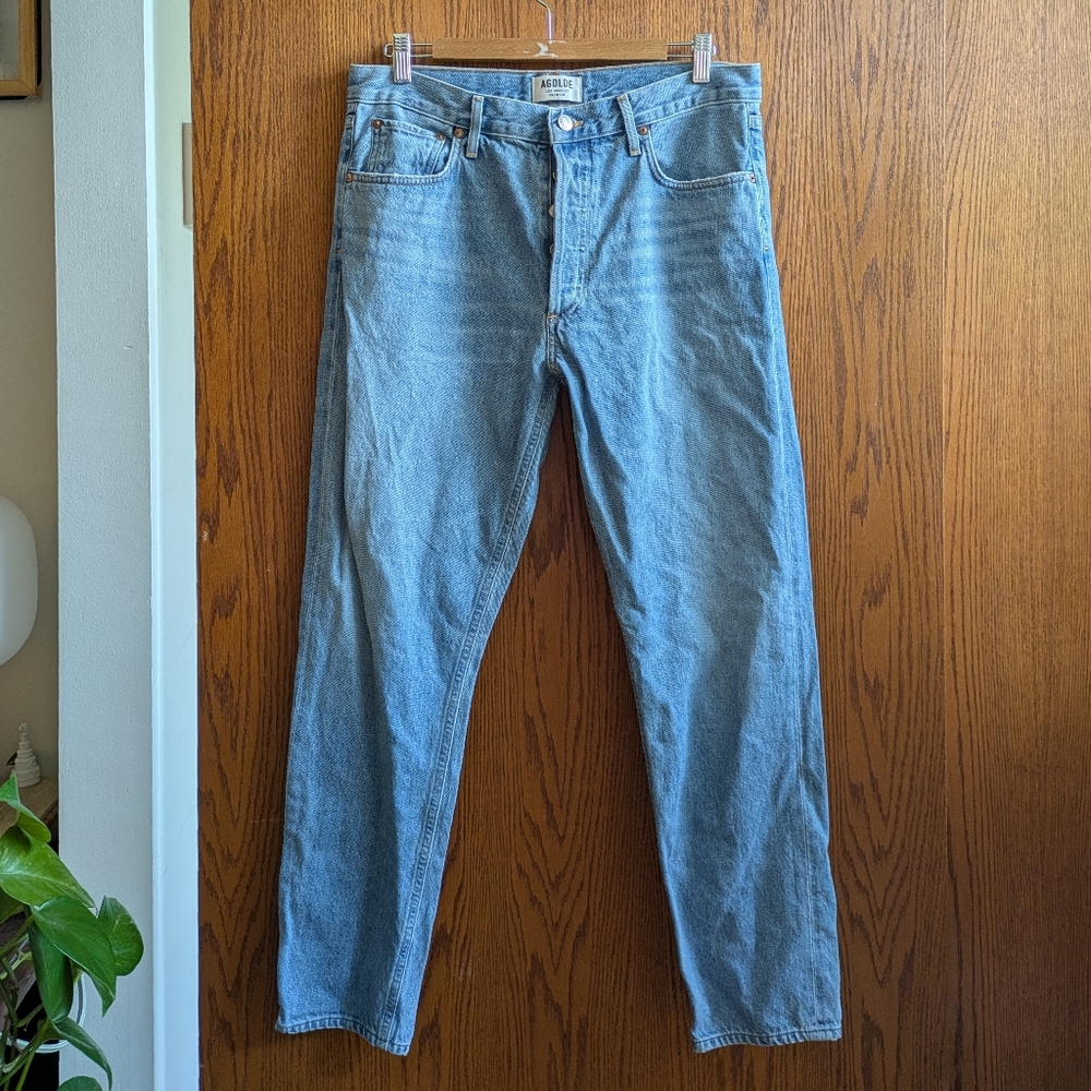 Agolde high rise tapered jeans, size 31